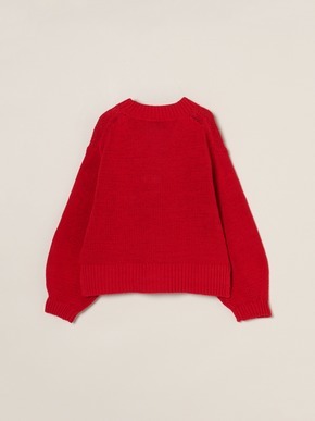 Bulky cotton cardigan 詳細画像