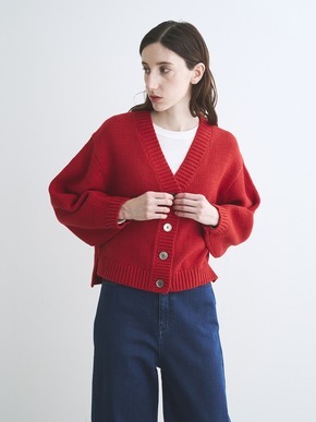 Bulky cotton cardigan 詳細画像