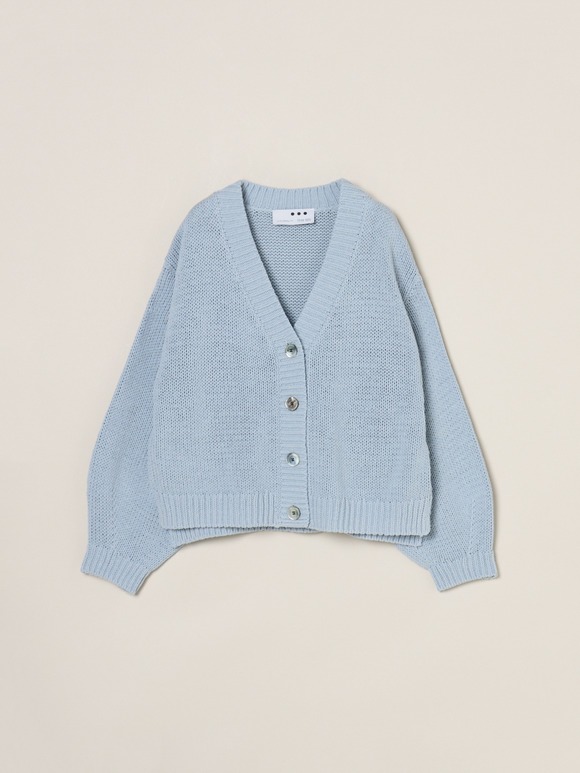 Bulky cotton cardigan