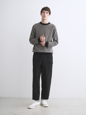 Men's wool cashmere crew neck 詳細画像
