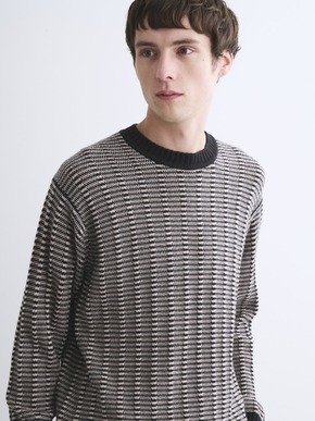 Men's wool cashmere crew neck 詳細画像
