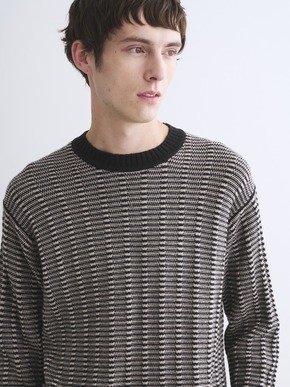 Men's wool cashmere crew neck 詳細画像
