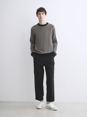 Men's wool cashmere crew neck 詳細画像