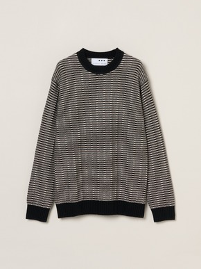 Men's wool cashmere crew neck 詳細画像
