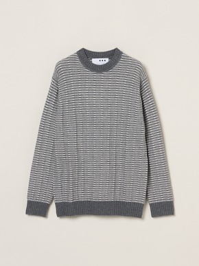 Men's wool cashmere crew neck 詳細画像