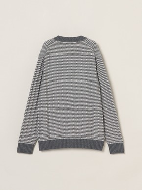Men's wool cashmere v-neck cardigan 詳細画像