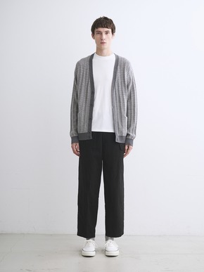 Men's wool cashmere v-neck cardigan 詳細画像