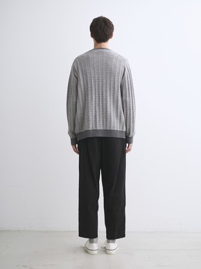 Men's wool cashmere v-neck cardigan 詳細画像