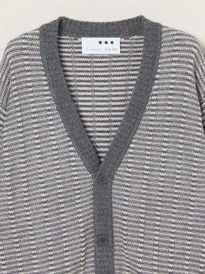 Men's wool cashmere v-neck cardigan 詳細画像