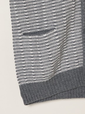 Men's wool cashmere v-neck cardigan 詳細画像