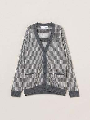 Men's wool cashmere v-neck cardigan 詳細画像