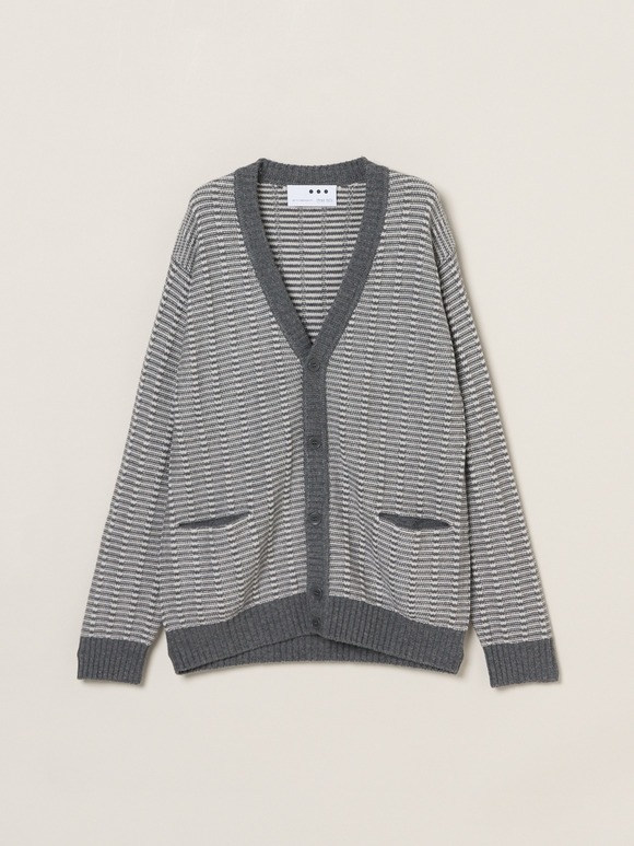 Men's wool cashmere v-neck cardigan