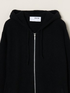 Men's cashmere zip up parka 詳細画像