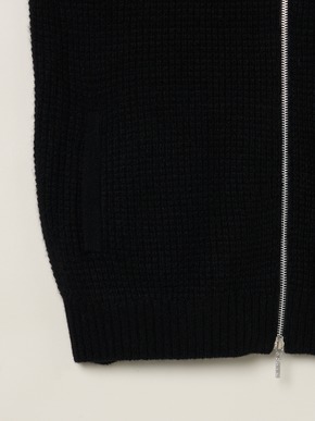 Men's cashmere zip up parka 詳細画像