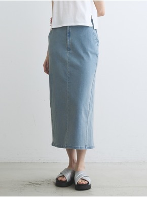 Denim streight skirt 詳細画像