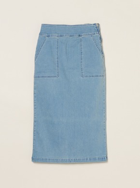 Denim streight skirt 詳細画像