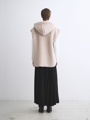ecopel boa cape vest 詳細画像
