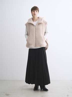 ecopel boa cape vest 詳細画像