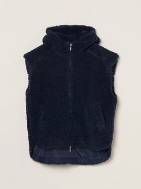 ecopel boa cape vest 詳細画像