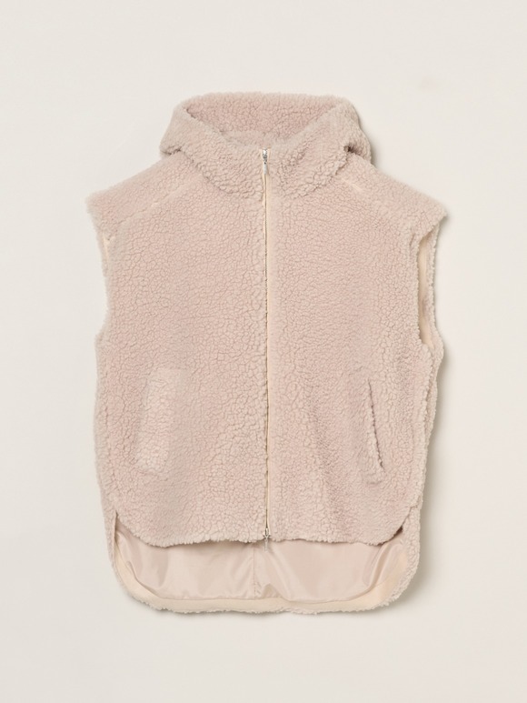 ecopel boa cape vest