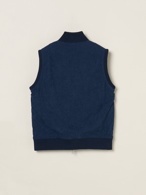 Men's ecopel boa reversible vest 詳細画像