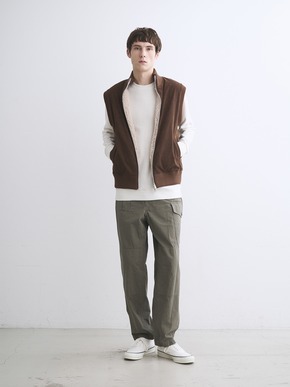 Men's ecopel boa reversible vest 詳細画像