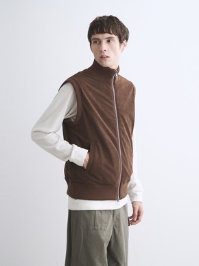 Men's ecopel boa reversible vest 詳細画像