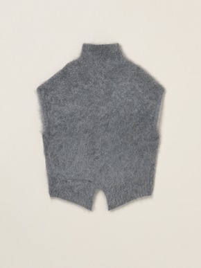 Fur cashmere vest 詳細画像