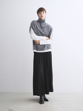 Fur cashmere vest 詳細画像