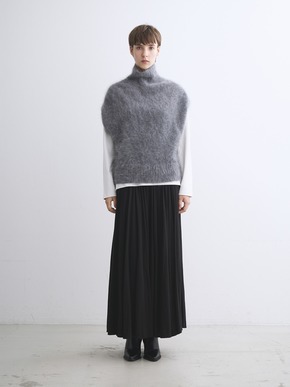 Fur cashmere vest 詳細画像