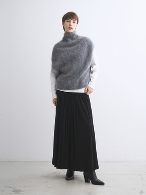 Fur cashmere vest 詳細画像