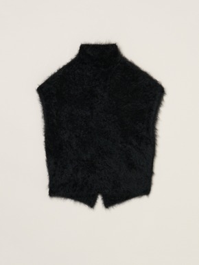 Fur cashmere vest 詳細画像