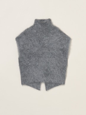 Fur cashmere vest 詳細画像
