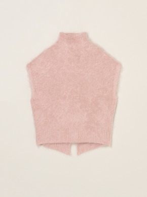 Fur cashmere vest 詳細画像