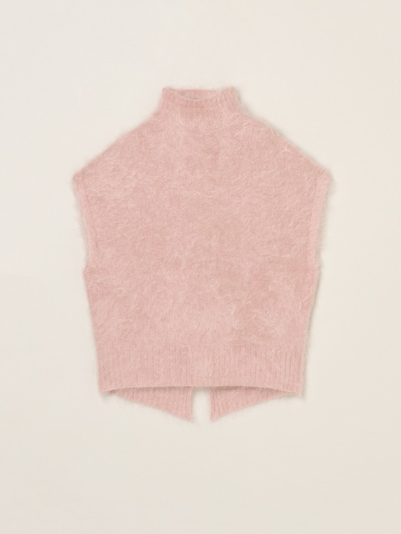 Fur cashmere vest