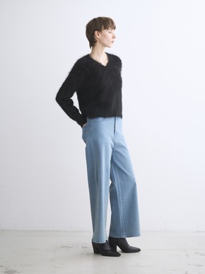 Fur cashmere pullover 詳細画像