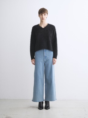 Fur cashmere pullover 詳細画像