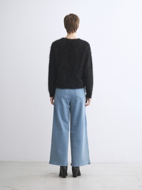 Fur cashmere pullover 詳細画像