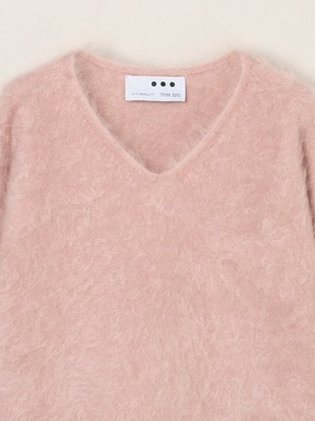 Fur cashmere pullover 詳細画像