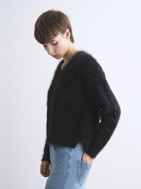 Fur cashmere pullover 詳細画像
