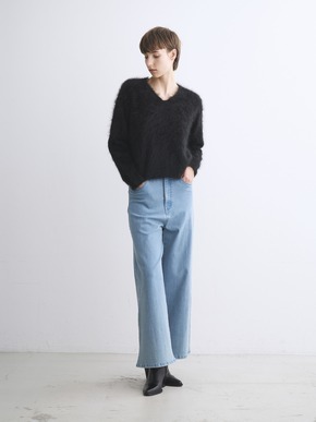 Fur cashmere pullover 詳細画像
