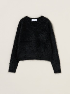 Fur cashmere pullover 詳細画像