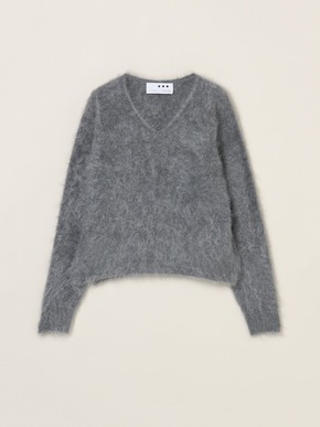 Fur cashmere pullover 詳細画像