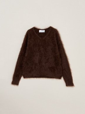 Fur cashmere pullover 詳細画像