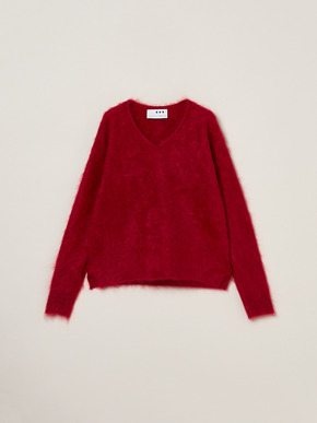 Fur cashmere pullover 詳細画像