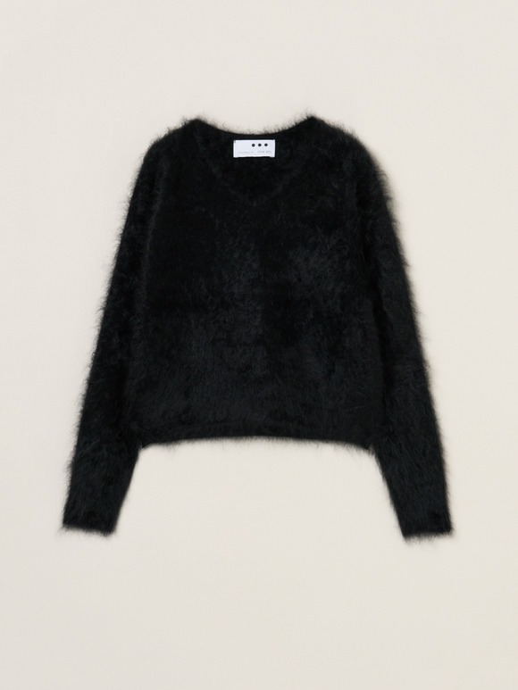 Fur cashmere pullover