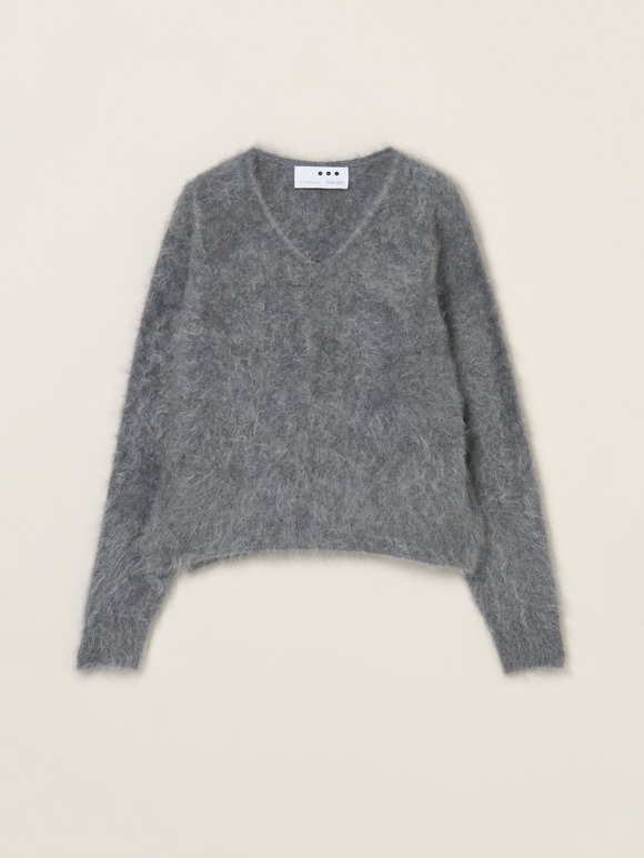 Fur cashmere pullover