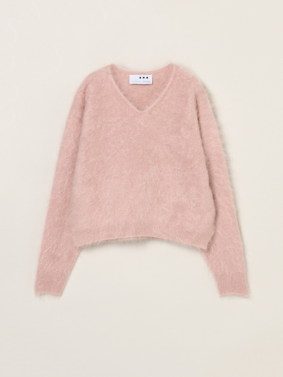 Fur cashmere pullover
