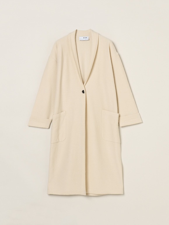 Felt sweater coat cardigan