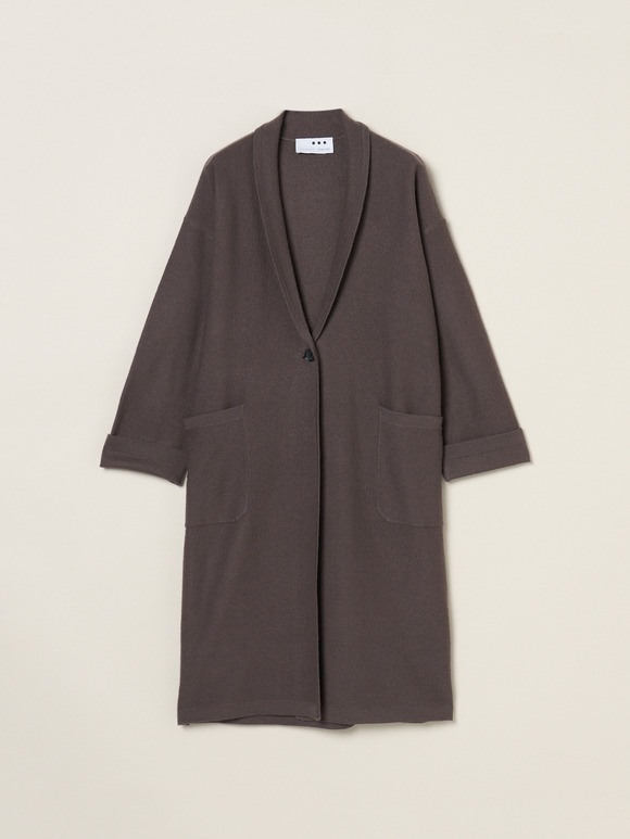 Felt sweater coat cardigan